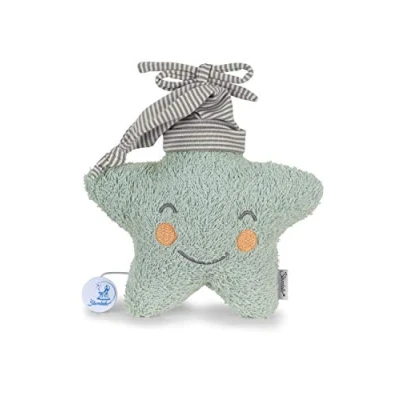 Image de Sterntaler Peluche Musicale, Étoile Câline, Mécanisme Musical Interchangeable, Taille : L, Vert Clair