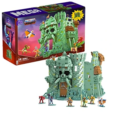 Image de MEGA Les Maîtres de l&#039;univers Pro Builder, château forteresse Grayskull à Construire, 3508 pièces, Jouet pour Enfants et collectionneurs, 14 Ans Plus, GGJ67