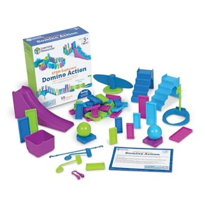 Image de Learning Resources Dominos à gogo STEM Explorers , jouets pour enfants, 59 pièces, partir de 5 ans