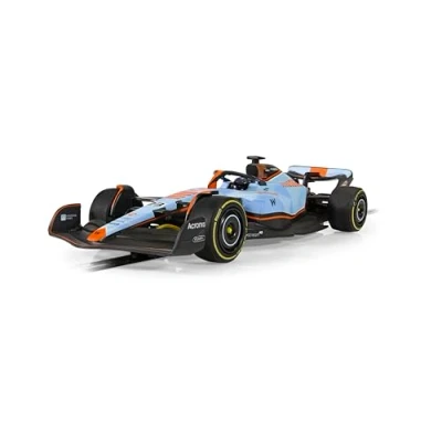 Image de Scalextric C4559 Cars, Williams FW45, Alex Albon, Gulf Edition, Voiture à sous Jouet Utiliser avec Les Circuits Ou Ensemble de Courses