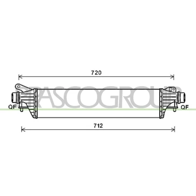 Image de PRASCO OP036N001 Intercooler avec raccords rapides OPEL: Corsa E 3/5 portes
