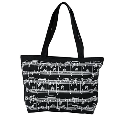 Image de Gewa 975005 Sac Motif Notes 30 x 22 cm Noir