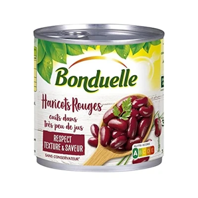Image de BONDUELLE Haricots Rouges Cuits Dans Très Peu De Jus 250G Lot 4 Livraison Gratuite et Rapide