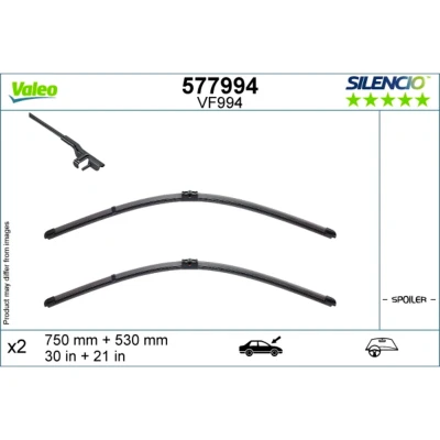 Image de Balai d&#039;essuie glace Valeo 577994 avant plat BMW: