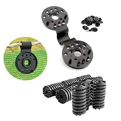Image de Clips de Fixation, Clip Spécial avec œillet, Fixation Brise Vue occultant pour Toile clôture, Fenetre, Filet d&#039;ombrage, Tissu Coupe Vent, Attaches exterieurcrochets (100)