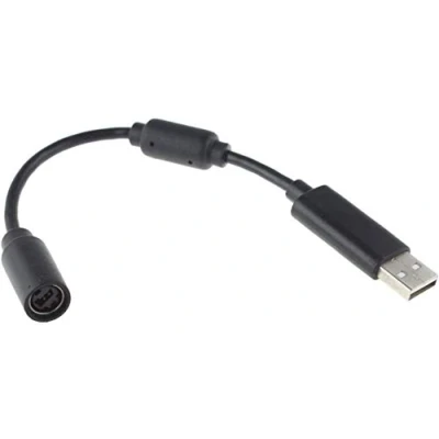 Image de Câble USB pour manette de jeu Microsoft Xbox 360 Noir