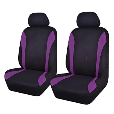 Image de Flying Banner Universal Mode Maille Housses de siège Voiture (2 Fronts, Noir Violet)