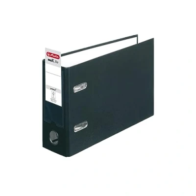Image de herlitz 10842334 Max.File Protect Classeur en Carton A5 Orientation Paysage FSC Mix Noir