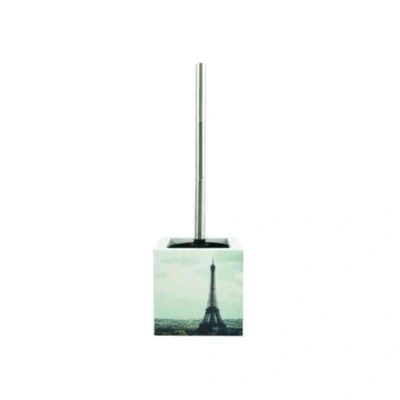 Image de MSV Brosse WC avec Support MDF &amp; INOX Tour Eiffel