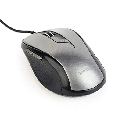 Image de Gembird MUS 6B 01 BG Souris USB Optique Argent, Noir 6 Boutons 400 dpi, 800 1200 1600 dpi