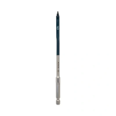 Image de Bosch Professional 1x Mèche plate Self Cut Speed (Bois, avec queue six pans 1/4&quot; Ø 6 mm Longueur 152 mm, Accessoire Perceuse à percussion)