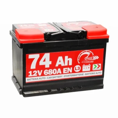 Image de Speed SMC Batterie de voiture 12 V 74 Ah 680 A pôle positif à droite code L374