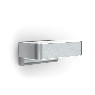 Image de Steinel Applique LED murale extérieur L 810 SC argent, lampe intelligent, détecteur de mouvement 160 iHF, Up/Downlight, commandé par application