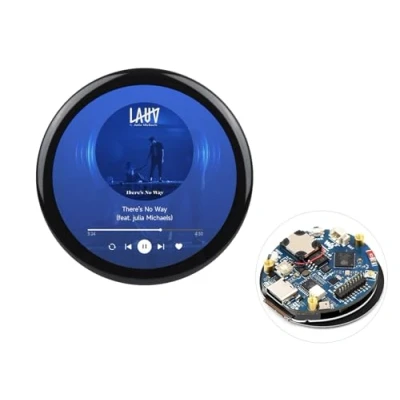 Image de Waveshare ESP32 S3 1.46inch Round Capacitive LCD Display Development Board with Protective Cover Glass,ESP32 WTH 412x412 Resolution IPS Supports WiFi &amp; Bluetooth,Supports Multiple Peripherals
