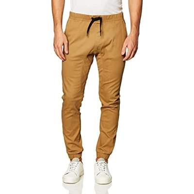 Image de Southpole Homme Basic Stretch Twill Jogger Pantalon d contract , Tabac, M EU