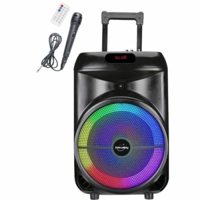 Image de Enceinte trolley INOVALLEY KA122 700W Bluetooth Lumineuse Neuf