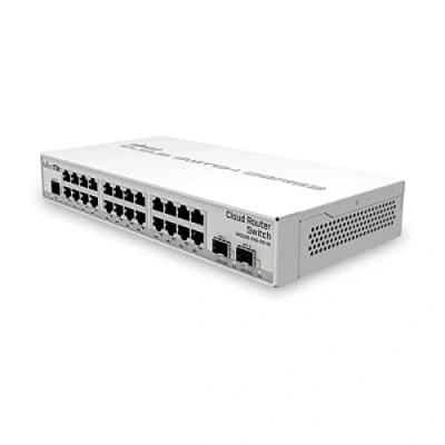Image de MikroTik CRS326 24G 2S+in Cloud Router Switch with 800 MHz CPU, 512 MB RAM, 24x Gigabit LAN, 2X SFP+