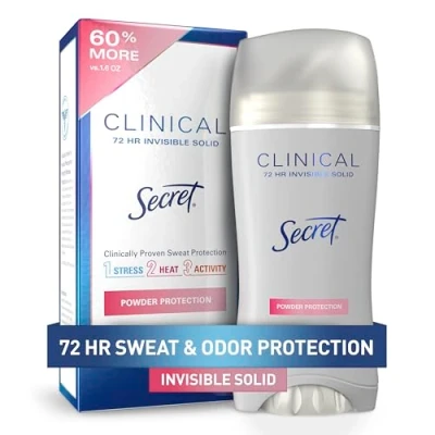 Image de Secret Clinical Strength Invisible Solid Women&#039;s Antiperspirant &amp; Deodorant Powder Protection Scent 2.6 Ounce by