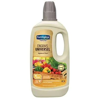 Image de FERTILIGENE FEU750 Engrais Liquide Universel Légumes et Fleurs UAB 750 ml Plantes plus belles en 7 jours Apporte une nourriture équilibrée A base d&#039;algues marines Pour 107 L de solution diluée