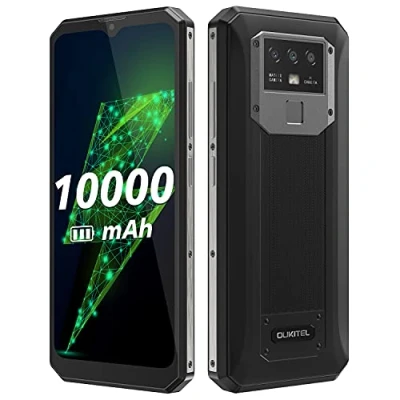 Image de OUKITEL 10000mAh Batterie Téléphone Débloqué K15 Plus, Charge Rapide 18W+Charge Inverse, 3Go+32Go, Triple Caméra 13MP, Smartphone Android 10, Écran 6,52’’ HD+, Face ID+Empreinte Digitale NFC Noir