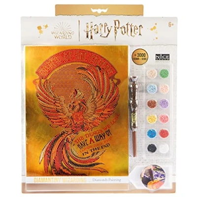 Image de DIAMANTINY Harry Potter Wizarding Stand Together Phénix Kit Créer la mosaïque, Activités Crystal Art, Diamond Painting, 1 Tableau A4, Multicolor, 21 x 29,7 cm, 21018