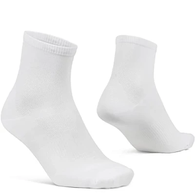 Image de GripGrab Lightweight Airflow Mesh Sommer Radsport Socken Atmungsaktiv 10 Farben 2 Längen High Performance Fahrradsocken Chaussettes de Cyclisme, Blanc Court, 35 38 Mixte