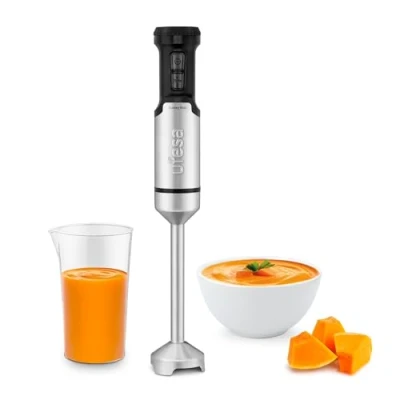 Image de Ufesa Galaxy Mixeur Plongeant, Puissance 1200 W, Contrôle de Vitesse Variable + TURBO, 4 Lames en Acier Inoxydable, Design Ergonomique et Anti éclaboussures, Verre Doseur, Sans BPA