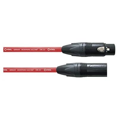 Image de CORDIAL CABLES Câble micro XLR 10 m rouge CÂBLES MICROPHONE Select Symétrique Standard