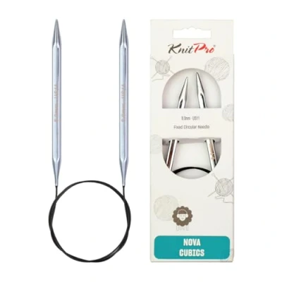 Image de KnitPro KP12244 Aiguille Fixe Circulaire Laiton Brillant 120 cm x 8 mm