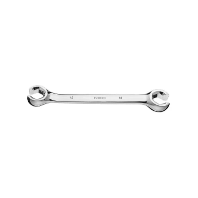 Image de NEO TOOLS 09 149 Clé à dévisser durite rigide frein 13x14 satiné chromé Acier chrome vanadium