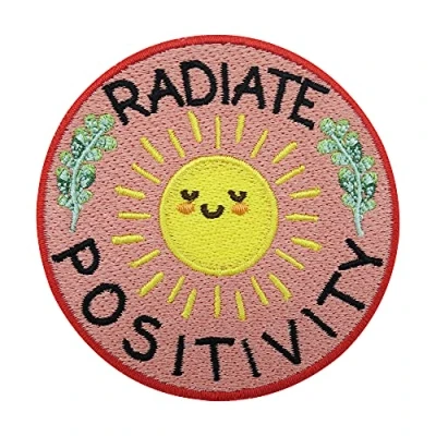 Image de Finally Home Radiate Positivity Happy Soleil Patch à repasser Patchs branches, plantes, thermocollant, nature