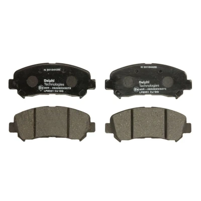 Image de DELPHI LP2031 Jeu de plaquettes frein non préparé pour indicateur d&#039;usure sans tôle anti bruit accessoires NISSAN: X Trail