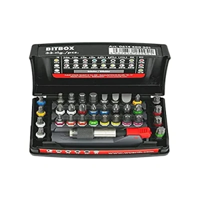 Image de Würth Bitbox 0614400301 Jeu d&#039;embouts 33 pièces avec porte embouts magnétique