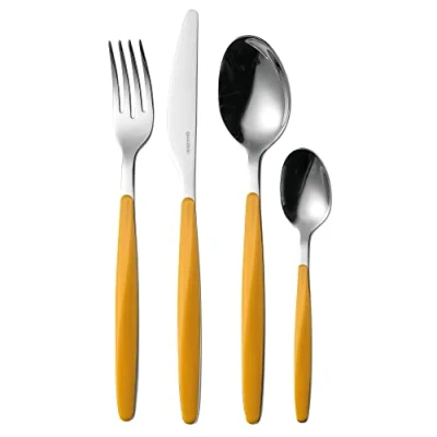 Image de Guzzini My Fusion, Set de 24 Couverts Ocre, 16,8 x 7,5 h25,5 cm 110700165