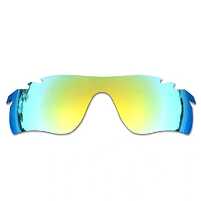 Image de SOODASE Pour Oakley Radarlock Path Vented Des lunettes de soleil Doré Verres remplacement polarisés