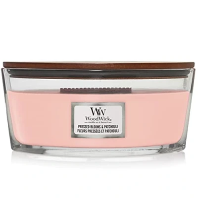 Image de WoodWick Scented Candle Ellipse Pressed Blooms &amp; Patchouli 9 cm / 19
