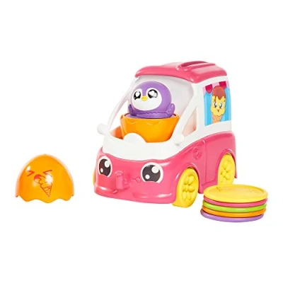 Image de TOMY Toomies Hide and Squeak Fill Pop Ice Cream Van, Jouet à pousser pour bébé, de Pâques bébés, Jouets musicaux avec couleurs et sons, Bébés garçons filles âgés 1, 2 3 ans