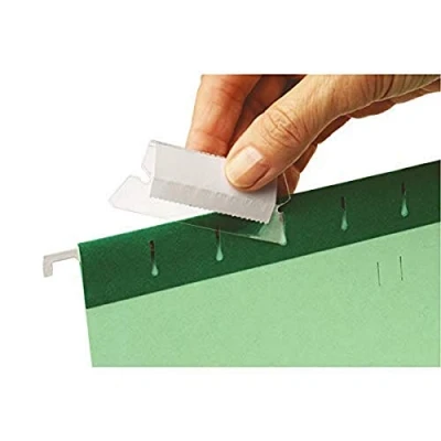 Image de Rexel 2115596 Lot de 25 onglets et étiquettes pour classeur Classic Transparent