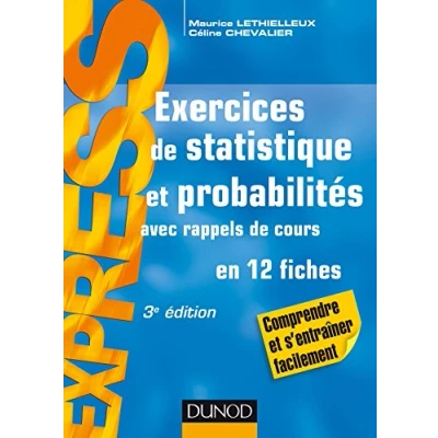 Image de Exercices de statistique et probabilités 3e éd. Avec rappels cours: cours