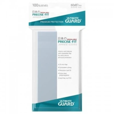 Image de Ultimate Guard Japonais Taille refermable Precise fit Manches (Lot de 100, Transparent)