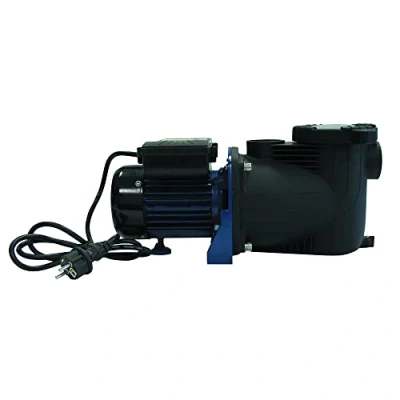 Image de Aqualux Pompe Filtration Piscine Modèle 1/2 Débit Max 9.5 m3/h avec Préfiltre Intégré Couvercle Quick Lock sans Vis EDG 100518 (à Utiliser Un Filtre à Sable ou Cartouche) Noir