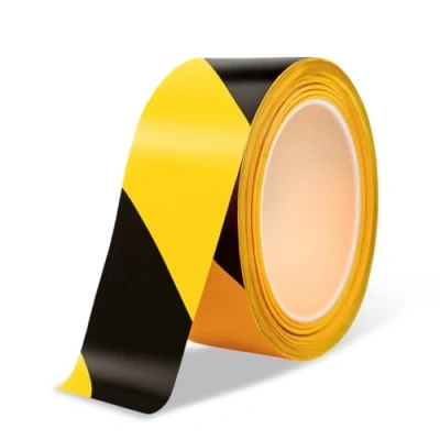 Image de Amig Ruban de marquage pour délimiter des zones Longueur 500 m x largeur 70 mm Fabriqué en polyéthylène basse densité LDPE Rubans d&#039;avertissement sécurité Jaune et Noir