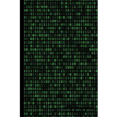 Image de Carnet de mots passe: Format A5 Index alphabétique , Sommaire A Z, Pages numérotées Discret, petit et pratique Code binaire 312 entrées