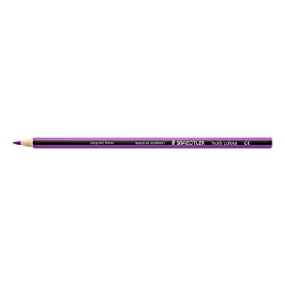 Image de Staedtler Noris Colour, crayons de couleur en matériau innovant WOPEX, résistant au bris, surface ergonomique douce, Lot 12 violette, 185 6