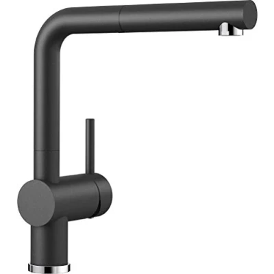 Image de BLANCO Linus S 516688 Robinet de Cuisine avec Bec Extractible Aspect Silgranit Haute Pression Gris Anthracite