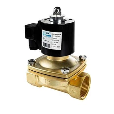 Image de FSA électrovanne en laiton 1 1/4&quot; 230V AC 0 10 bar Viton fermée sans courant