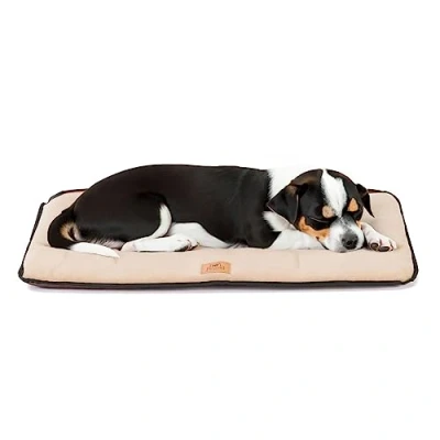 Image de Ferplast Lit pour Chien Coussin Taille Moyenne Tissu Double Face Anti Rayures et Imperméable Matelas Chaud en Micropolaire Lavable Machine à 30 65 x 48 3,5 cm Marron