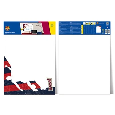 Image de IMAGICOM BOARDWBAR02 FC Barcelone Autocollant Tableau Amovible/repositionnable Plastique Blanc 50 x 1 70 cm