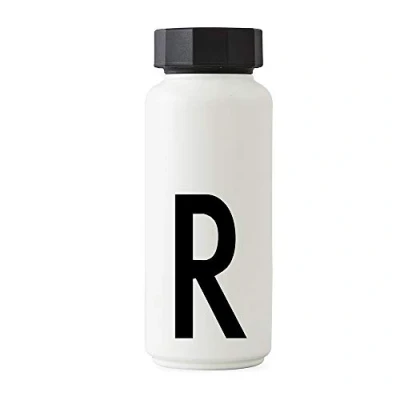 Image de Design Letters Bouteille Isotherme Gourde 500ml d&#039;eau sans BPA Inox Reutilisable Chaud de 12 hrs Froid Jusqu’à 24 Sport pour Enfant, femme, Voyage Blanc