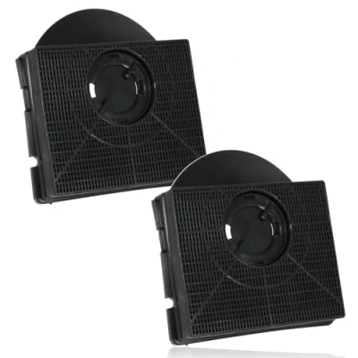 Image de Spares2go Filtres en carbone pour hotte Whirlpool (lot de 1 ou 2), 2 Filters